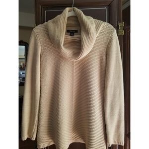 Style &CO long gold metallic sweater